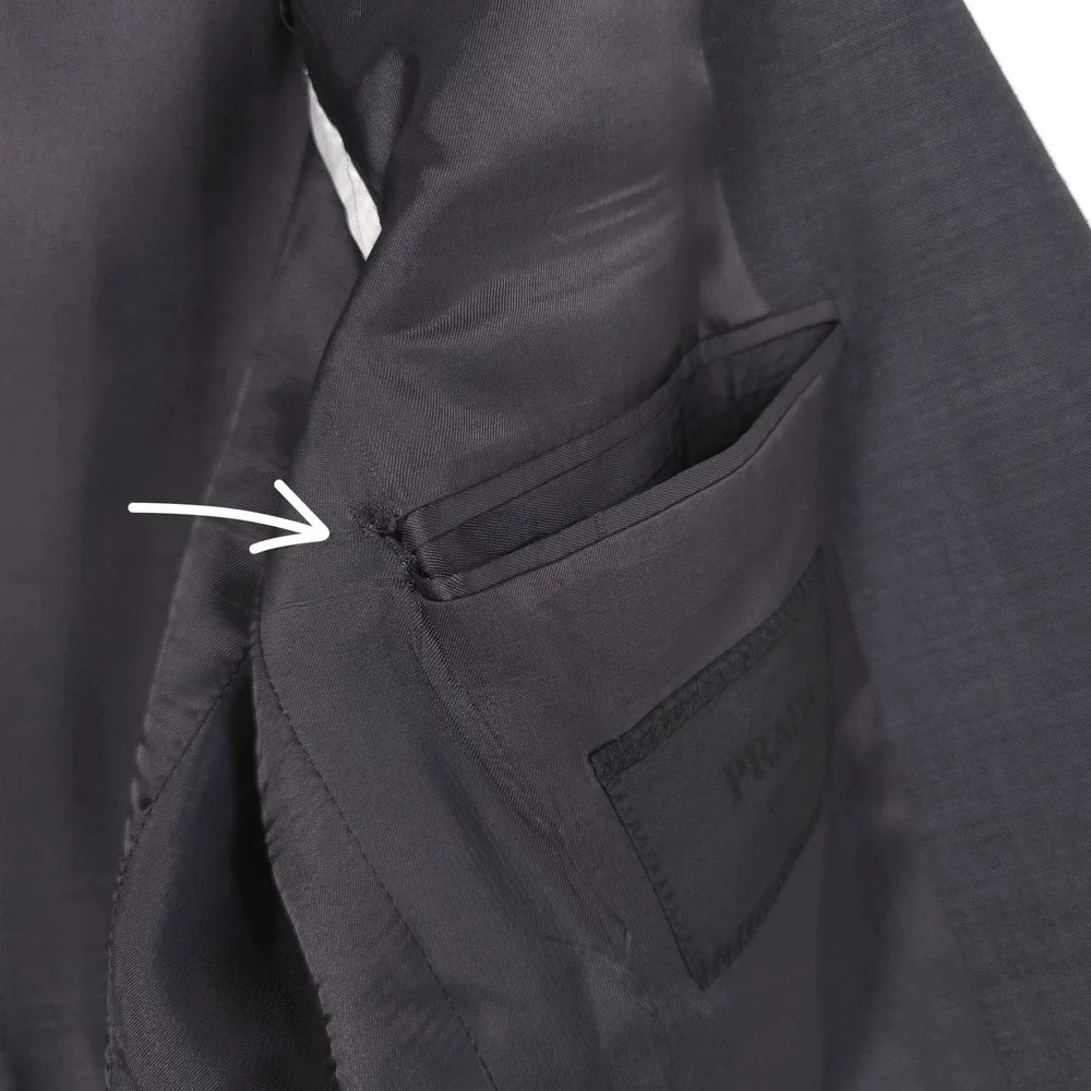 PRADA Men's Suit 2pc Blazer Pants 50R ITALY MADE Mohair‎ V Wool Small Fit UAF367
